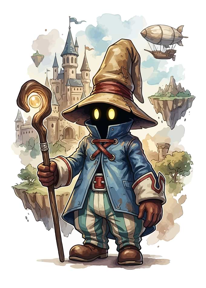 Vivi Ornitier Fantasy Mage Illustration
