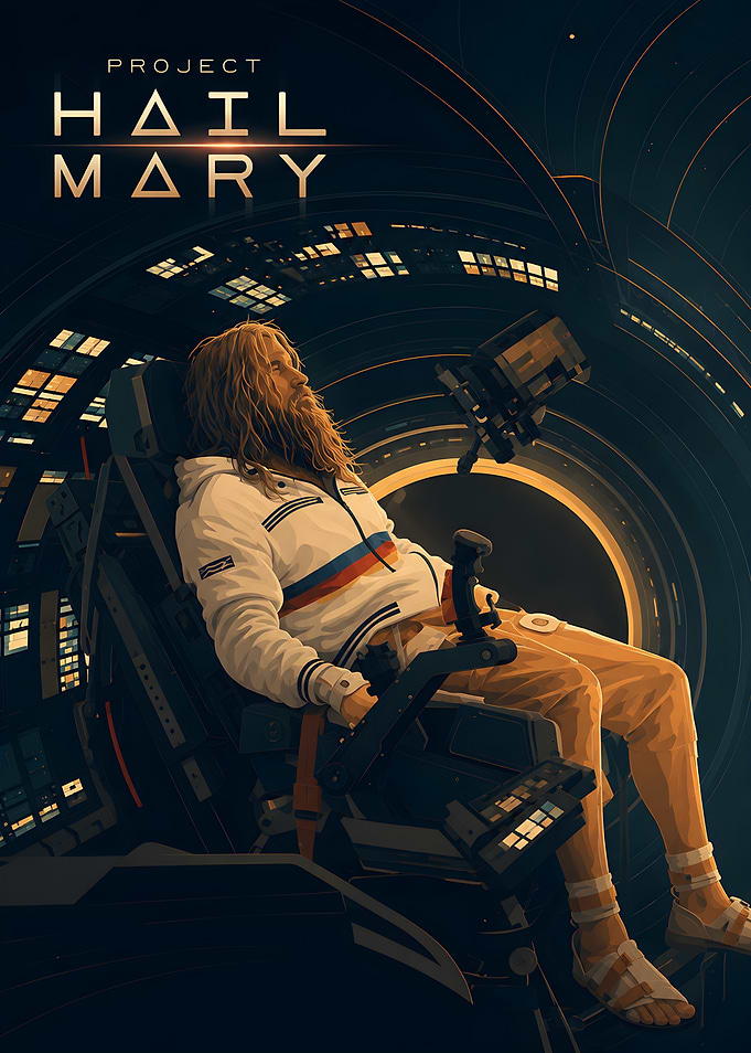 Project Hail Mary Space Poster