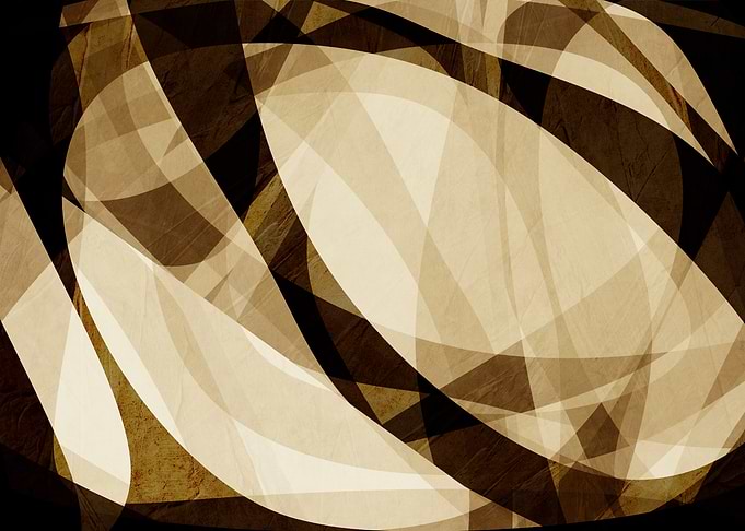 Abstract Sepia Geometric Curves