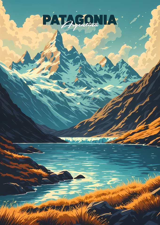 Patagonia Dream Travel Art