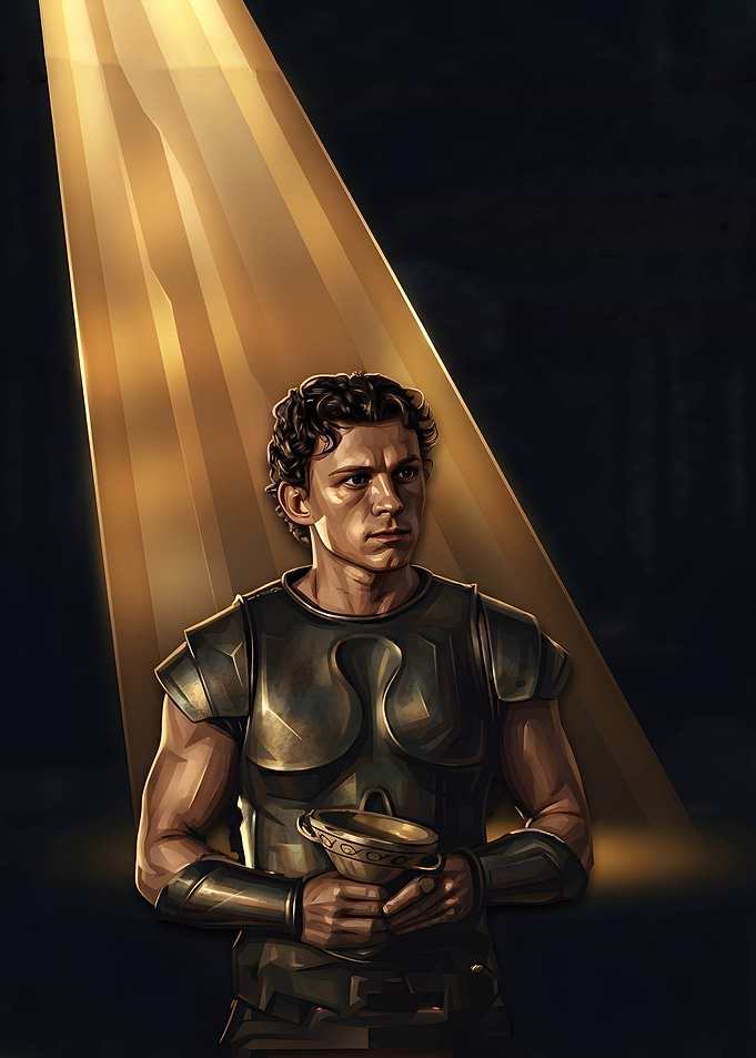Tom Holland as a Fantasy Warrior