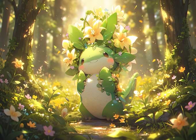 Cute Floral Forest Creature