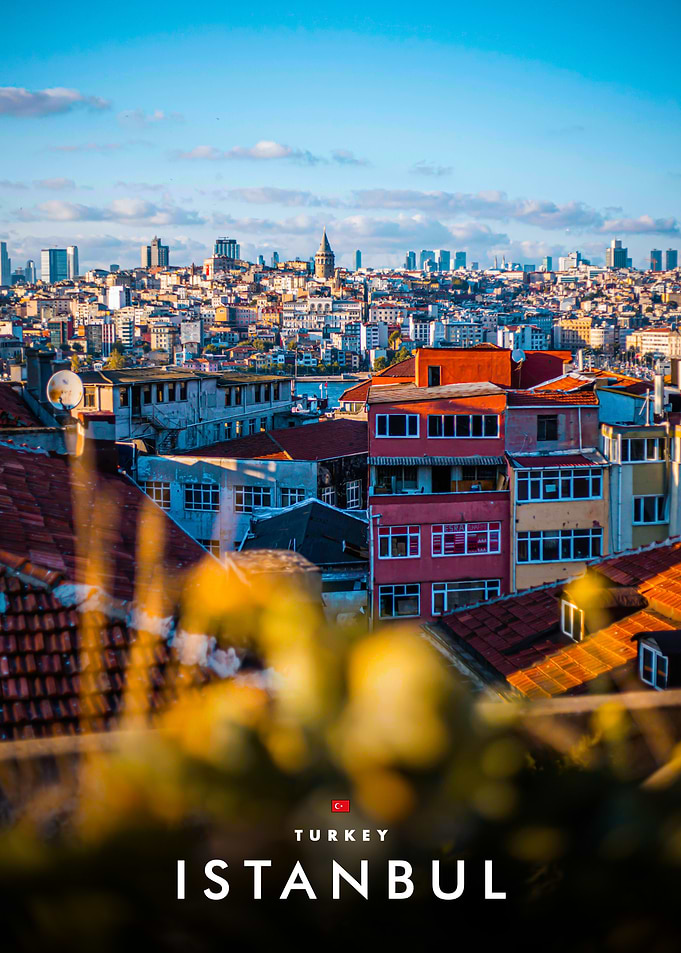 Istanbul Cityscape with Galata Tower
