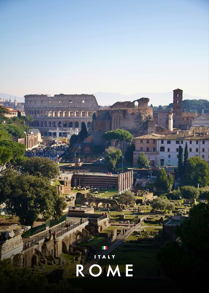 Panoramic View of Ancient Rome