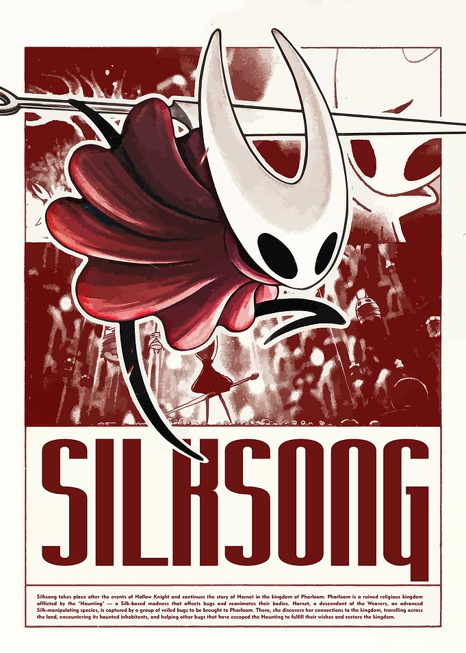 Hollow Knight Silksong Hornet Poster