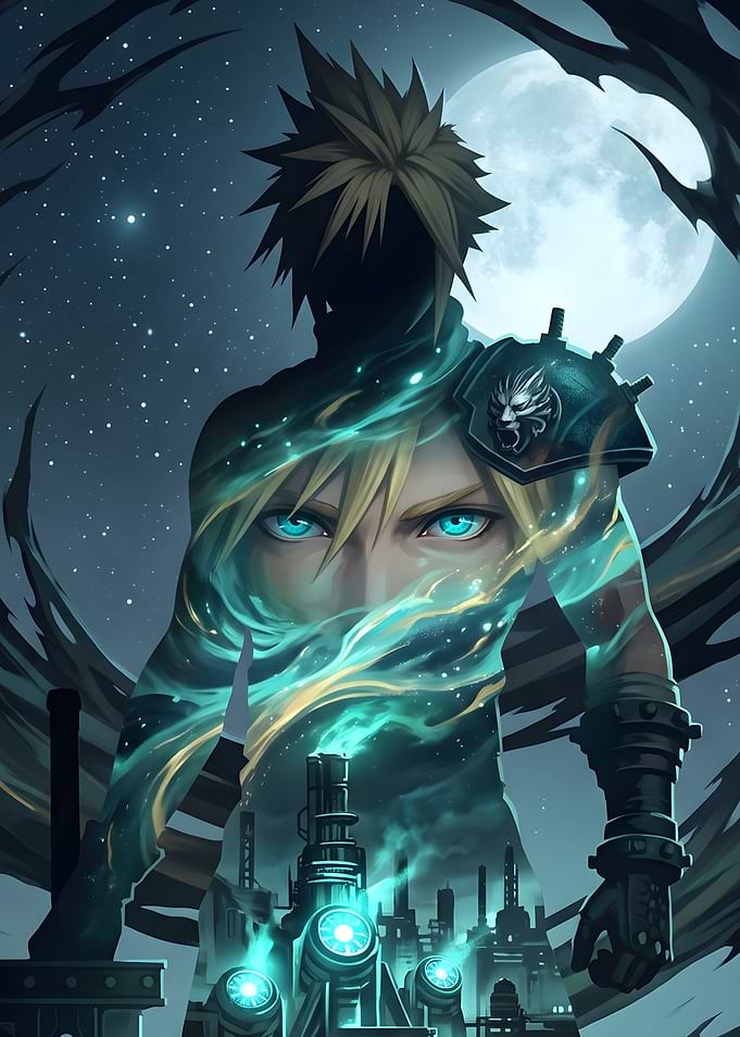 Cloud Strife Final Fantasy VII Digital Art