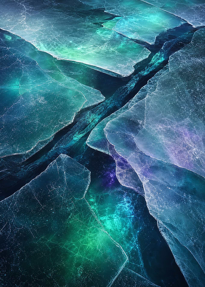 Aurora Ice Fracture