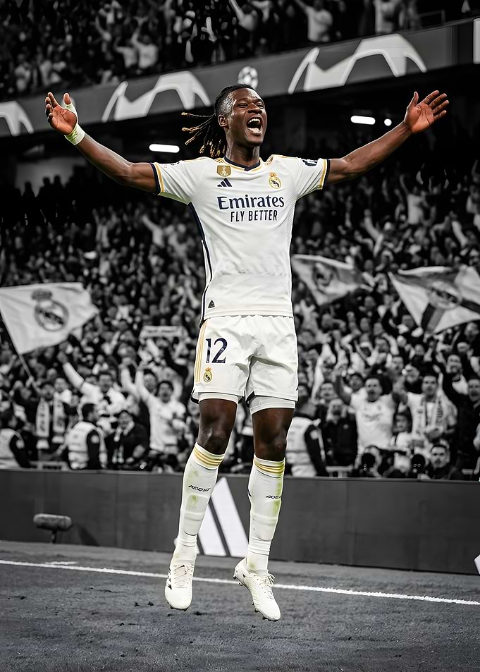 Eduardo Camavinga Celebrating Goal