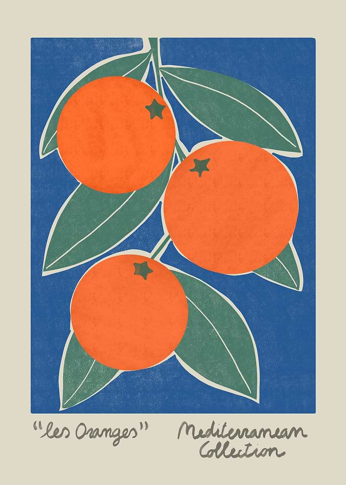 Les Oranges Mediterranean Collection Art Print