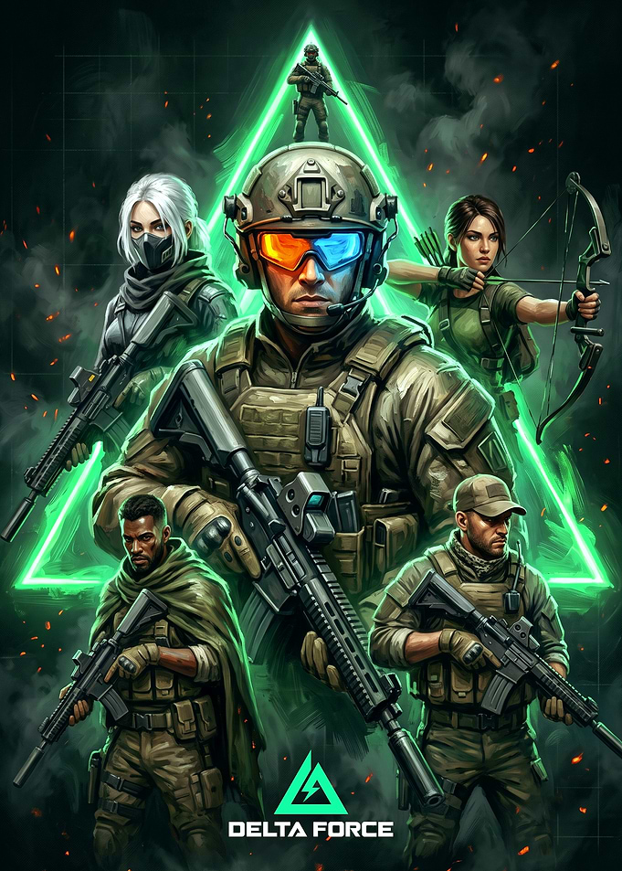 Delta Force Tactical Squad Poster