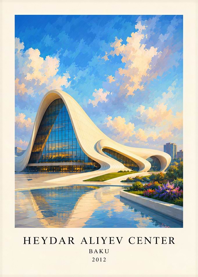Heydar Aliyev Center Baku Poster