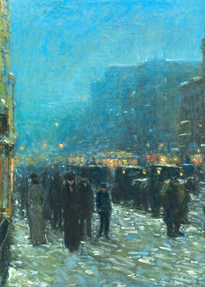 Broadway and 42nd Street New York Painting