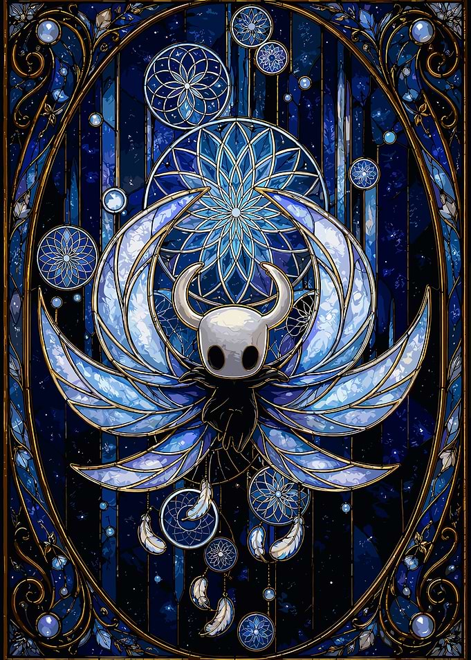 Hollow Knight Stained Glass Art