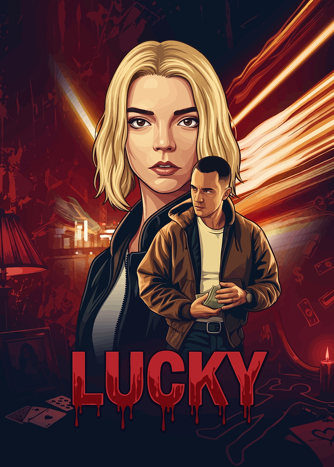 Lucky Movie Poster Style Art