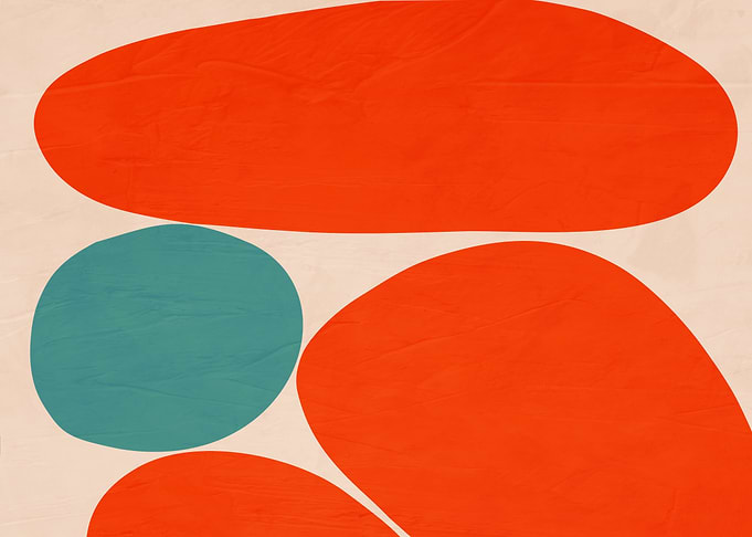 Abstract Organic Shapes Wall Art