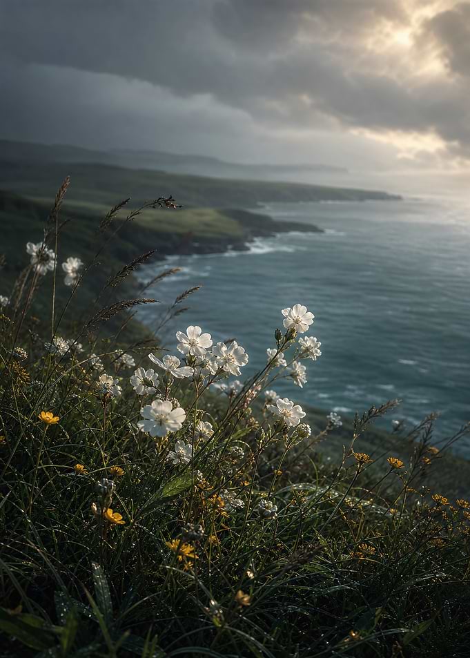 Wildflower Cliff Edge