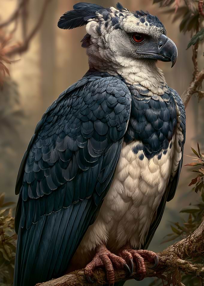 Majestic Harpy Eagle Portrait