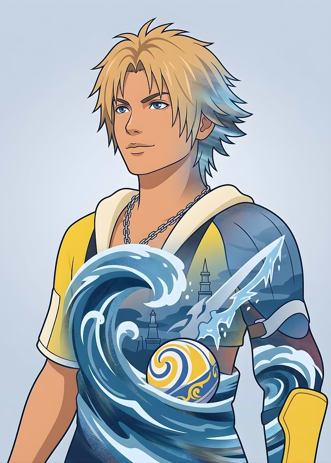 Tidus Final Fantasy X Digital Illustration