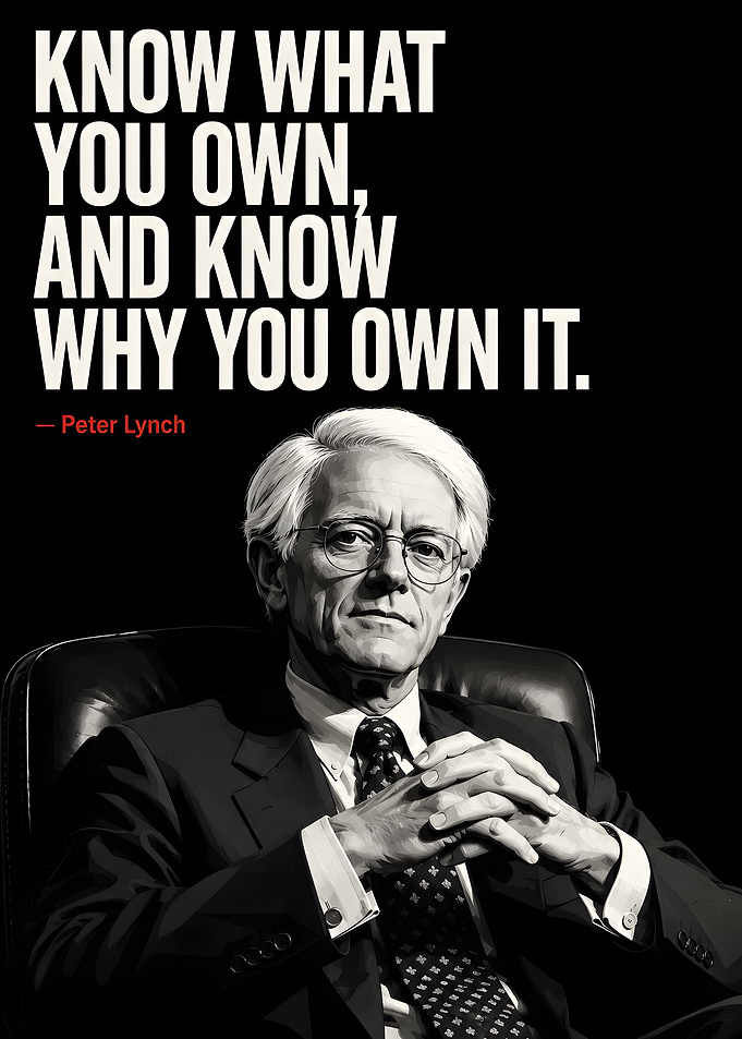 Peter Lynch Inspirational Quote Poster