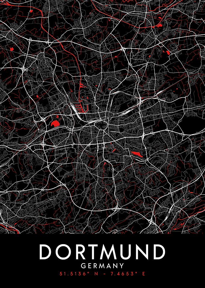 Dortmund Dark Map