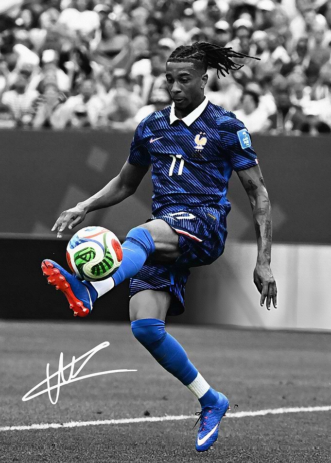 Michael Olise Soccer Action Shot