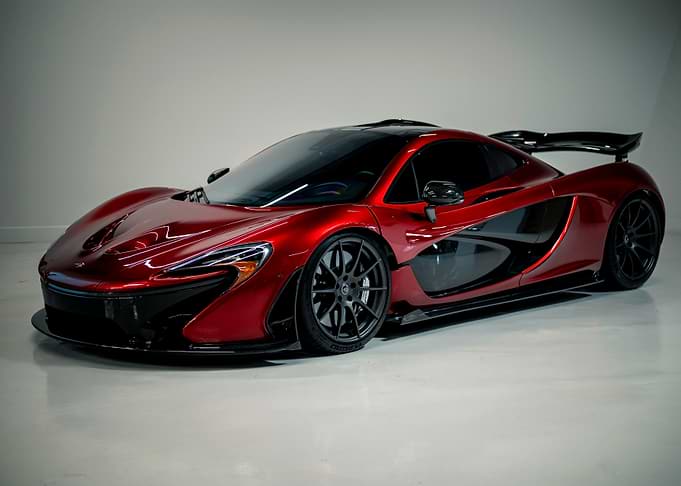 Stunning Metallic Red McLaren P1 Supercar