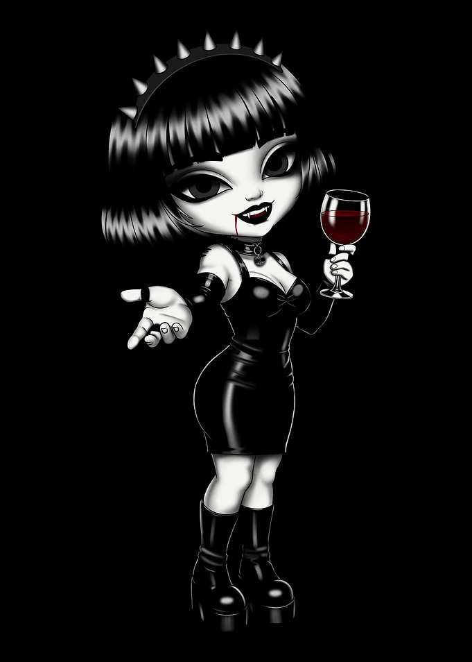 Ossi Cursed Dolls - Gothic Vampire Mascot