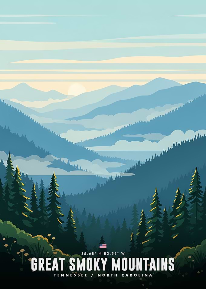 Great Smoky Mountains National Park Poster