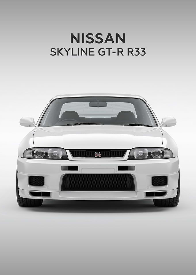 Nissan Skyline GT-R R33 Front View