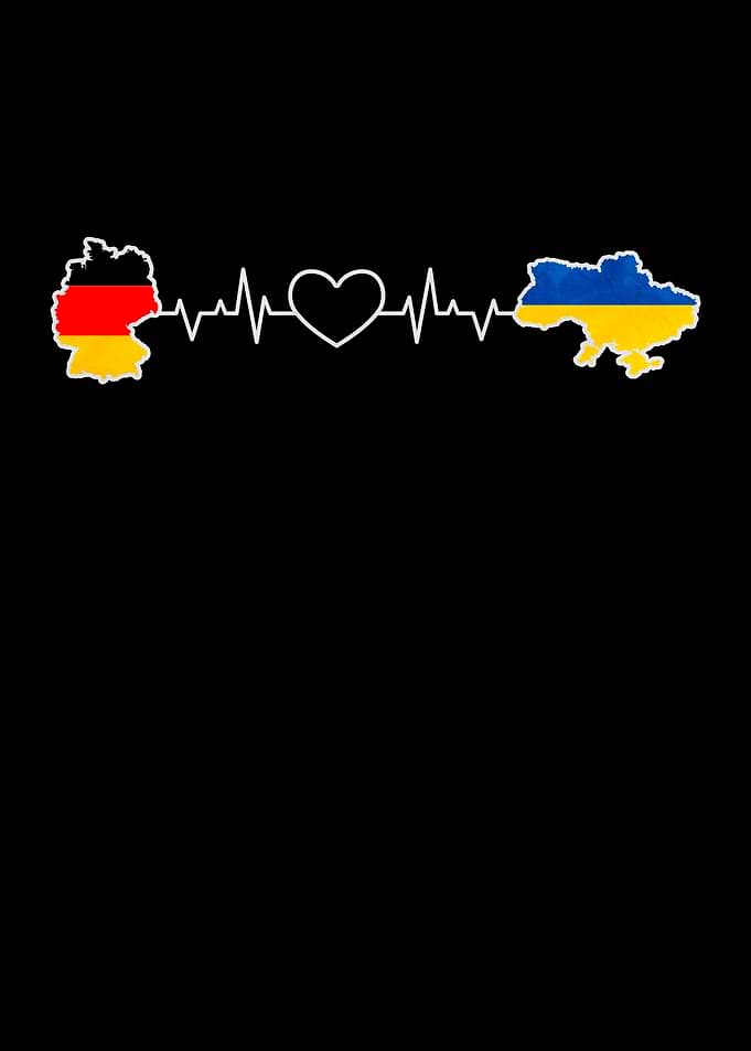 Germany and Ukraine Heartbeat Design