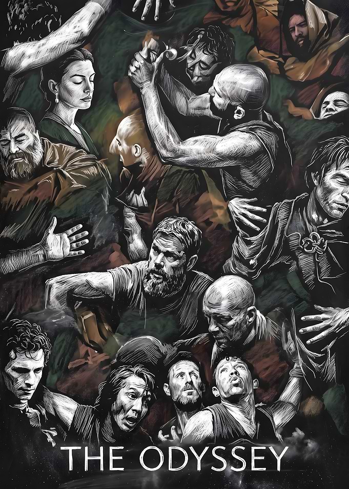 The Odyssey Epic Character Collage