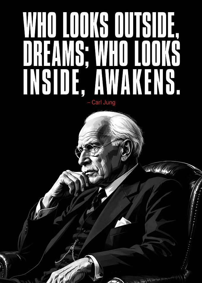 Carl Jung Inspirational Quote Poster