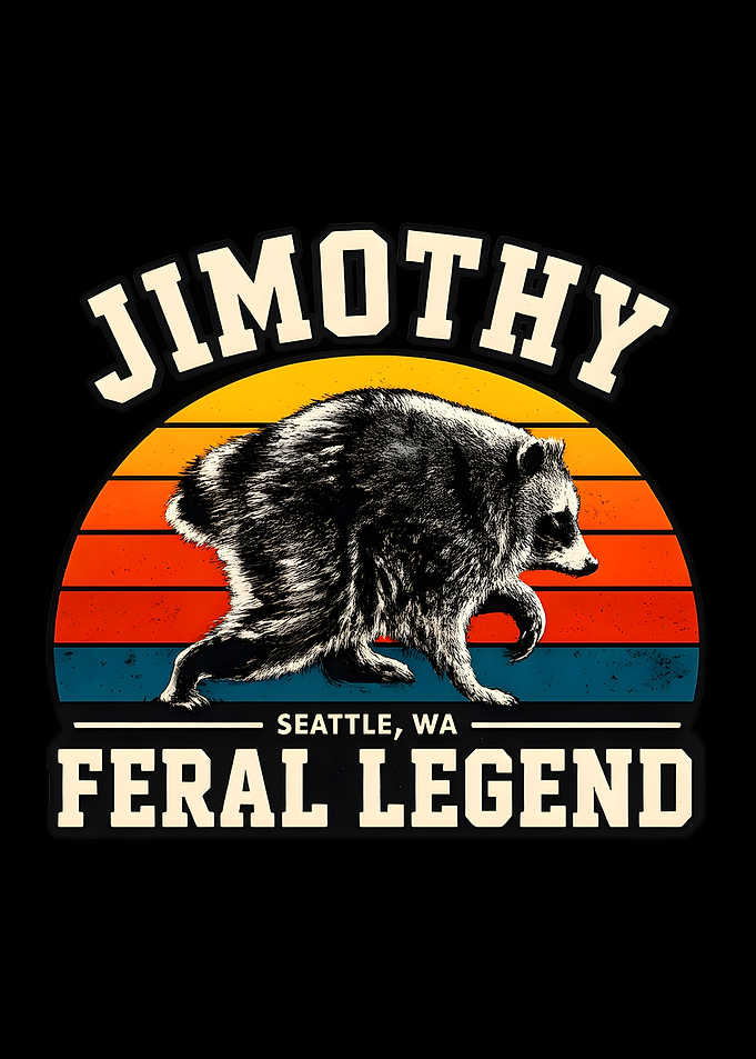 Jimothy Feral Legend Raccoon Graphic