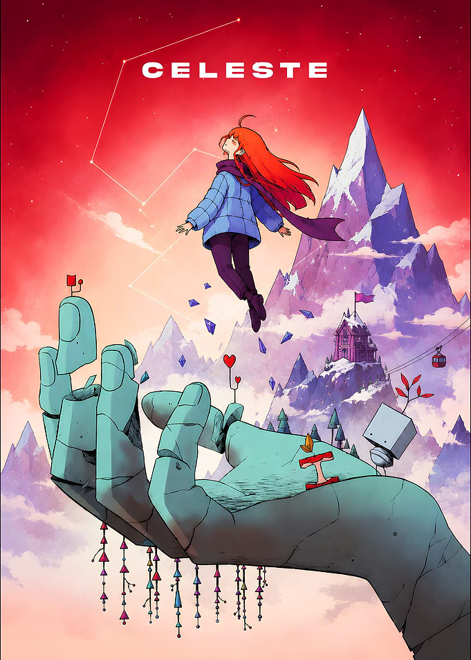 Celeste Game Poster Art