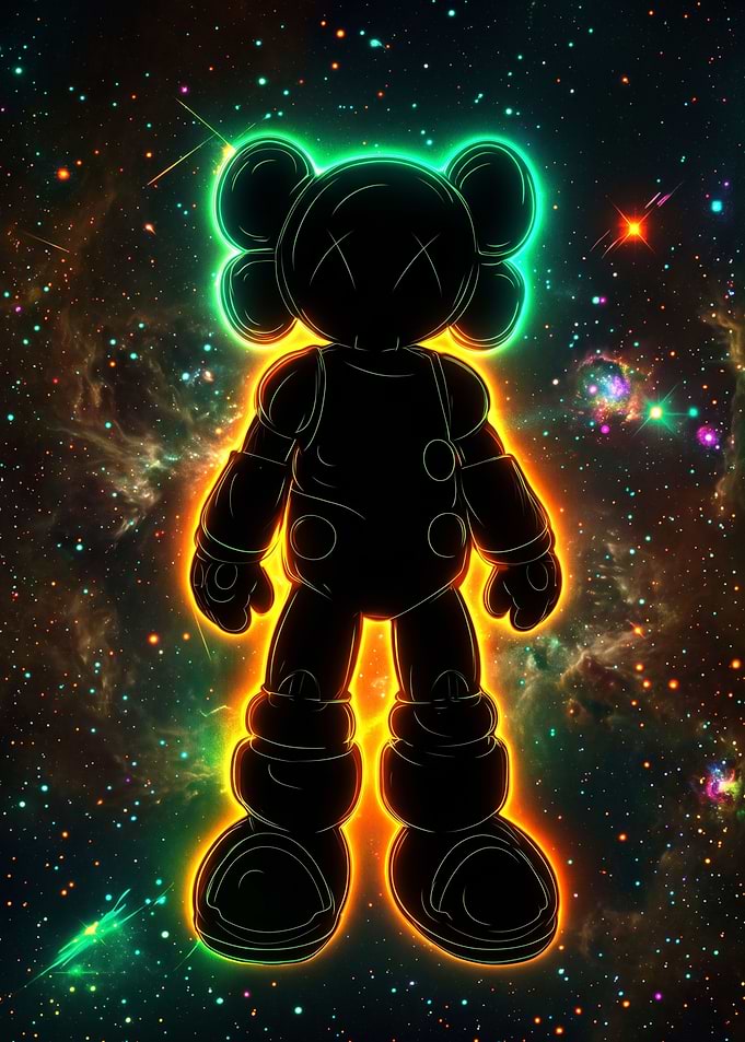 KAWS Companion Silhouette in Space