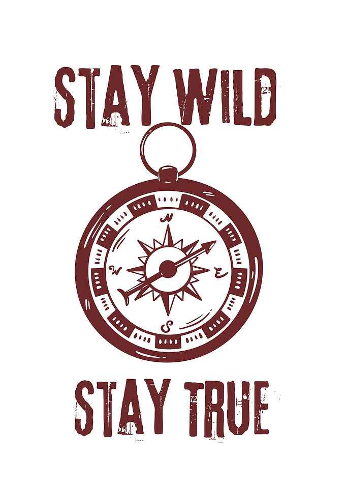 Stay Wild Stay True Compass Design