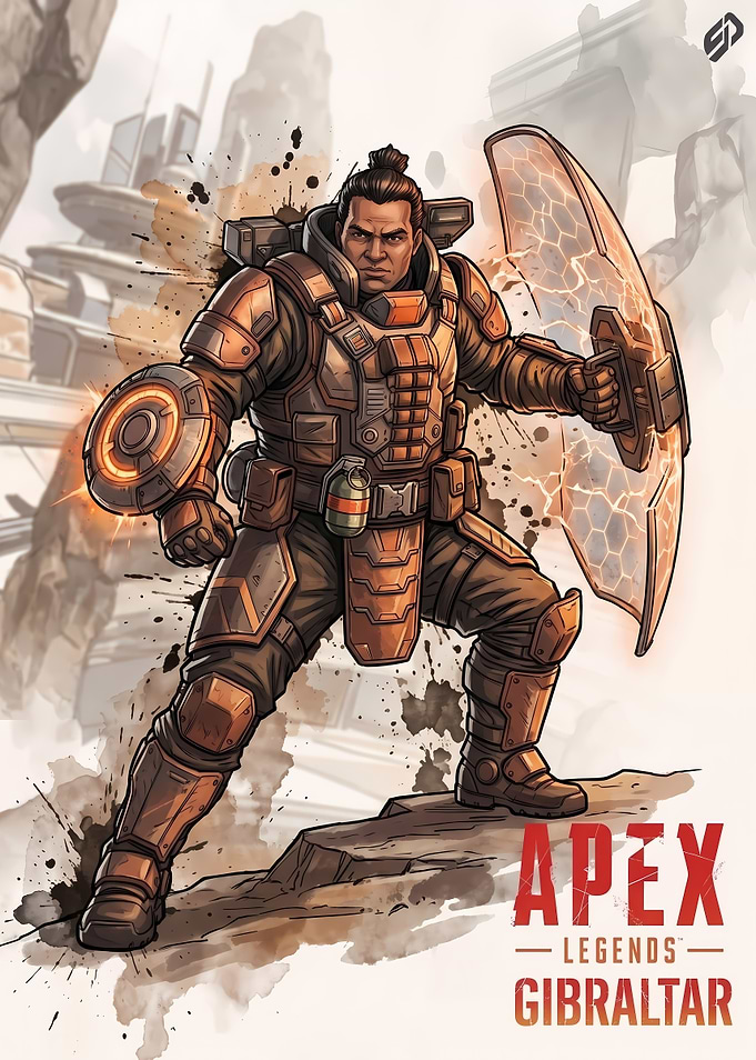Apex Legends Gibraltar Character Poster