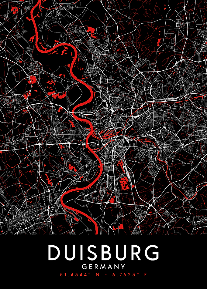 Duisburg Dark Map