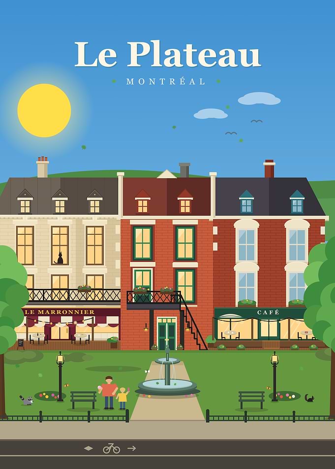 Le Plateau Montréal in Summer