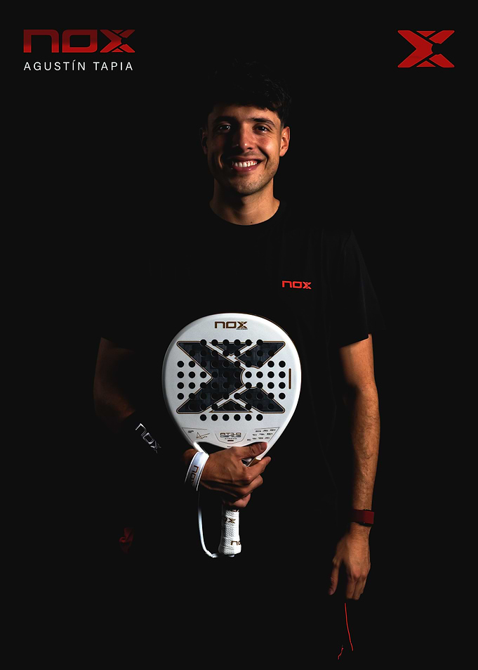 Agustín Tapia with Nox Padel Racket