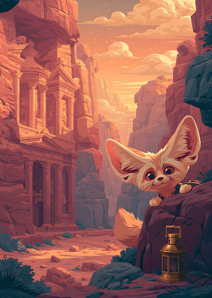 Fennec Fox at Ancient Petra