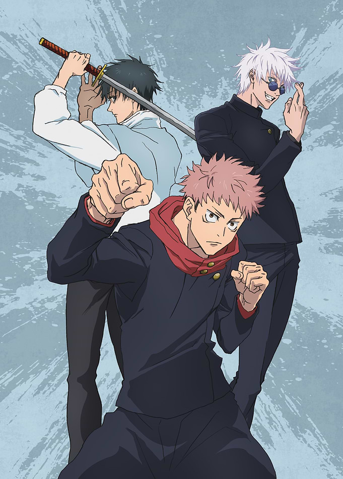 Jujutsu Kaisen: Trio's Dynamic Stance