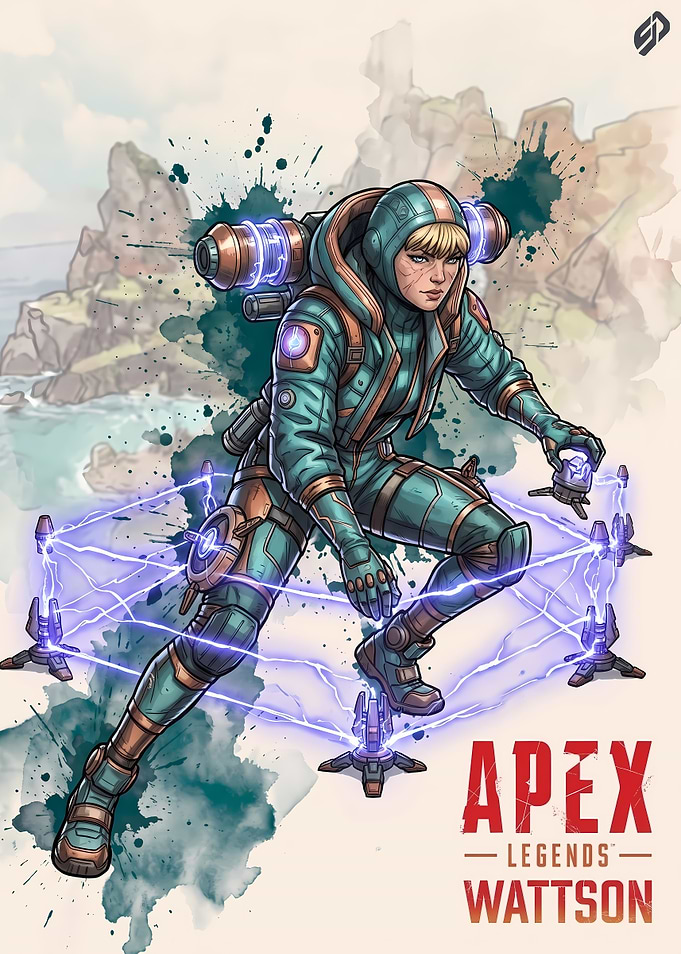 Apex Legends Wattson Character Art