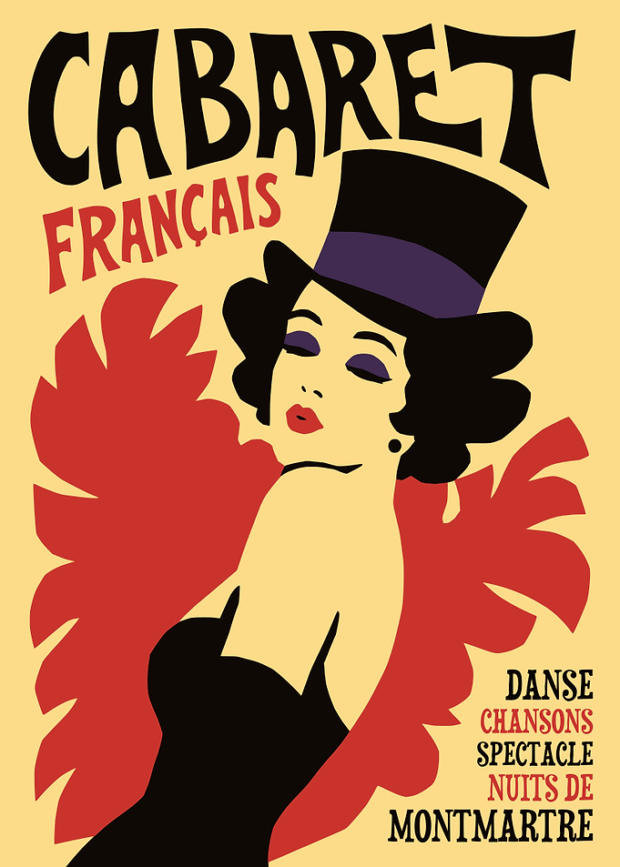 Vintage Cabaret Francais Poster