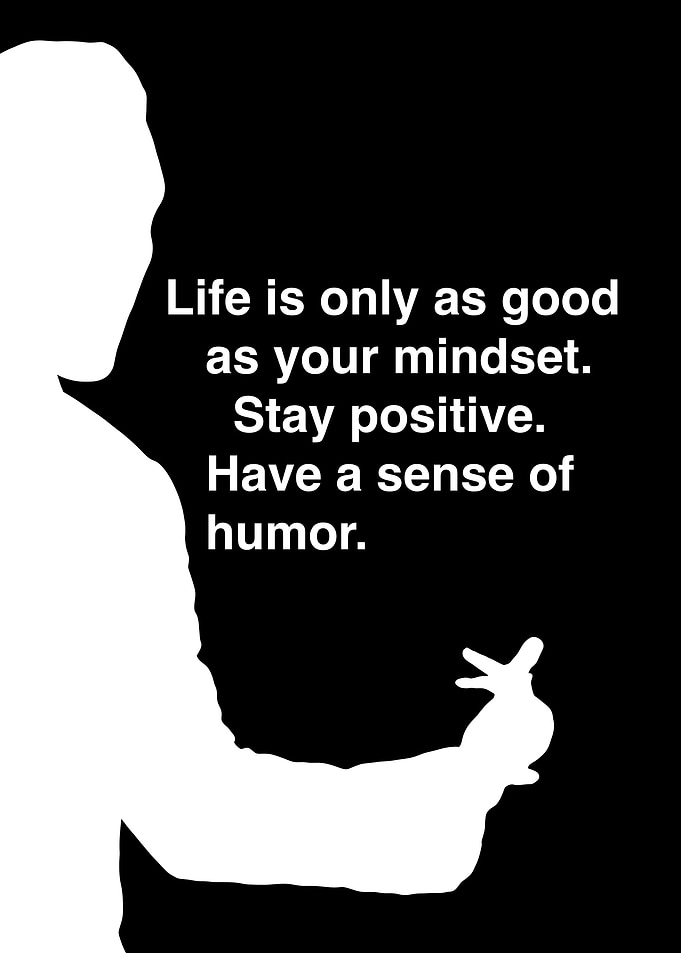 Inspirational Mindset Quote Silhouette Poster