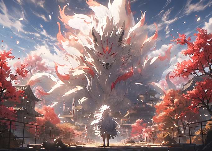 Giant Nine-Tailed Fox Spirit
