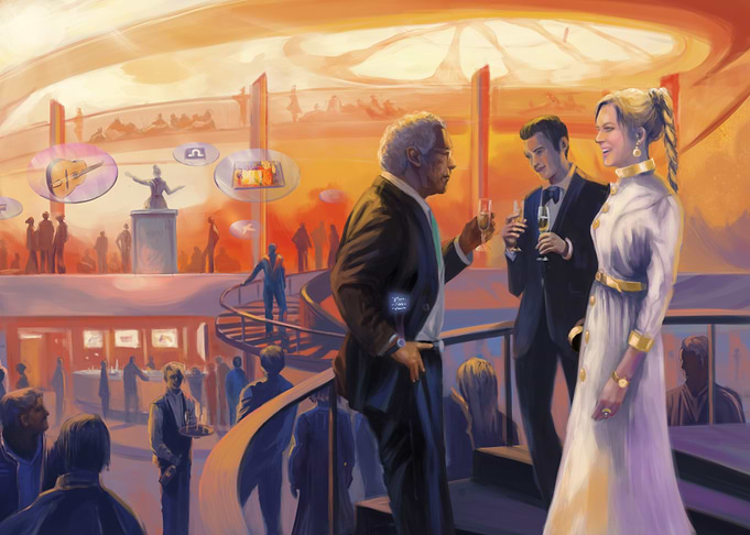 Federal Fundraising | Futuristic Gala Social Gathering