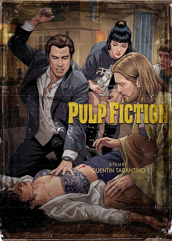 Pulp Fiction Vintage Art