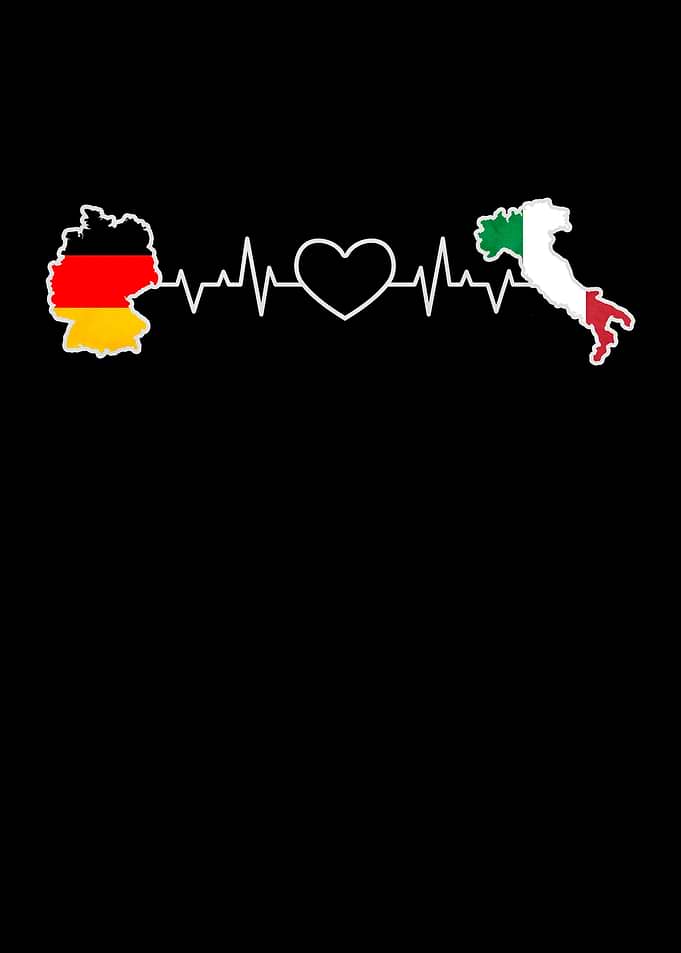 Germany and Italy Heartbeat Design