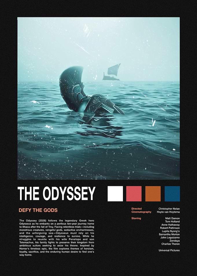 The Odyssey Minimalist Movie Poster